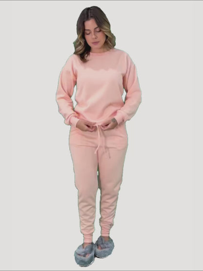 Women's HomeWear Set Long Navy Coral