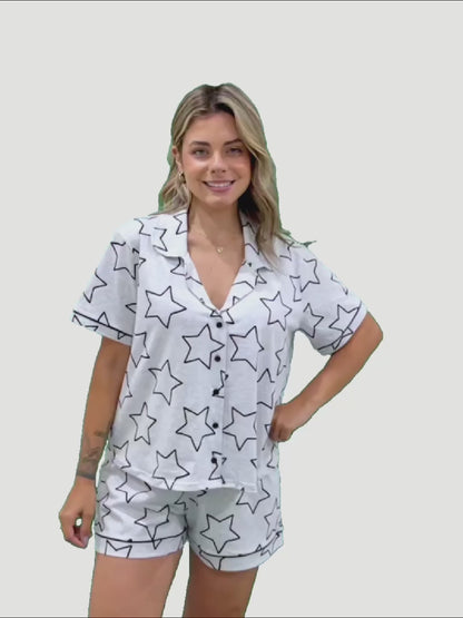 Women's American Pajamas Cotton Star